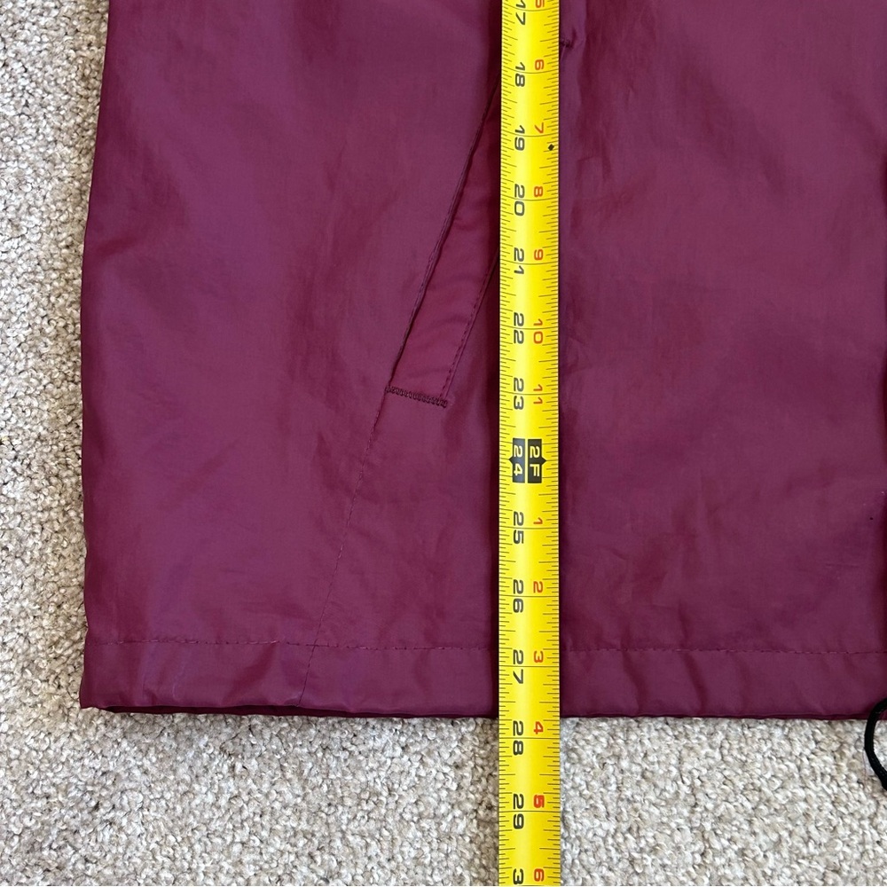 Vintage Chalk Line Dura Torq Fasteners Nylon Coach Jacket Burgundy Men's Medium - Picture 4 of 11